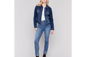 Fashionable Casual Style Solid Canvas Denim Suit Women's OEM Service for 100% Cotton Breathable Summer Wear