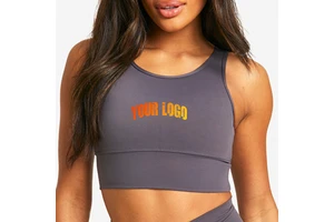 Women Sports Bra Adjustable Straps Breathable Quick Dry High Support Push Up Gym Training Fitness Activewear OEM Factory Set