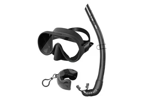 New Design Factory Price Snorkel Set Silicone Snorkeling Mask New Tempered Glass Large Frame Diving Mask Set