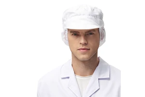 Custom Size White Blue Polyester Cotton Other Security Products Hat Cap for Food Factory with Earflaps Hanyang Clean Brand
