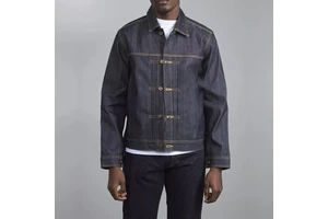 Custom Men's Fashion Denim Factory Heavy Selvedge Denim Jacket Custom Logo Jacket for Men