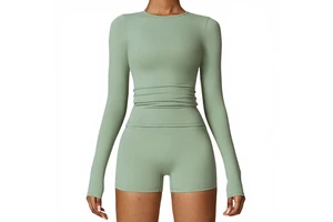 Women's Seamless Winter Brushed Long Sleeve Yoga Top High Intensity Workout Pilates Running Sports Top
