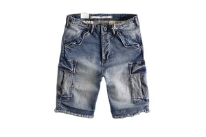 New Sale Trend Men High Quality Denim Shorts Sizes Men Elastic Waist Denim Cheap Price Men Denim Short New Arrival Wholesale