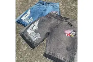 Custom Summer High Quality Jeans Denim Shorts Men Acid Wash Raw Hem Jorts With Pocket for Men Jean Shorts Manufactures