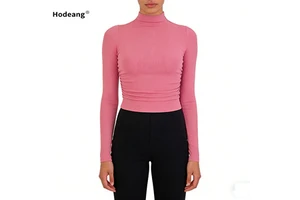 Women's High Neck Slim Fit Yoga Top