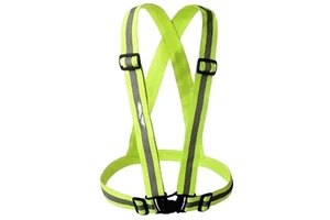 Security workplace safety supplies hot items high visibility adjustable orange elastic safety belt with 4 plastic buckles