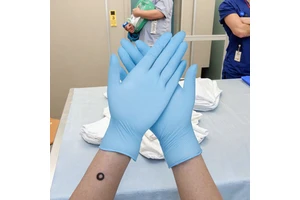 4 Mil Blue Disposable Nitrile Exam Gloves Latex-Free Safety Gloves for Medical Cleaning and Food Prep
