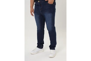 2025 Jeans Comfortable Relax Plus Size Men's With Back Pocket Ripping and Stitching Thread Style Straight Jean Mean Wholesale