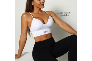Sportswear Gym Yoga Sports Hot Selling Crossed Back Tops Bra Sexy Design Sports Bra for Women