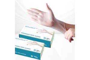 Made in China PVC Vinyl Disposable Safety Gloves S M L XL Sizes Vinyl Gloves Powder Free Food Grade for Beauty