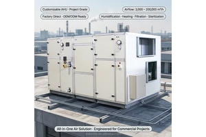 Vertical Clean Room Air Handling Unit AHU For Electronics Factory and Semiconductor Production Line Purification
