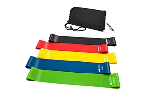 Haiyang Libenli Wholesale Home Gym Fitness Body Stretching Band Exercise Yoga Loops Mini Resistance Bands Set With Carry Bag