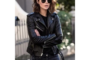 Sample Support Wholesale Fashion Lady Short Slim Streetwear Oversized Female Outwear Coat Female Short Coat Motorcycle Jackets