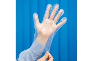 Customized Disposable Gloves Oil and Water Resistant Food Grade PE Gloves with Hygienic Individual Seals Restaurant Use