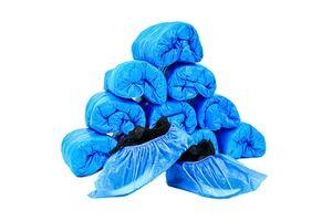 Wholesale Custom Disposable Shoe Covers Plastic Anti-Dust Overshoes Foot Covers Consumable Anti Slip Protective Shoe Covers