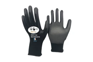 NMSHIELD Custom PU Coated Gloves Work Protection Assembly Warehouse Gloves Guantes De Trabajo
