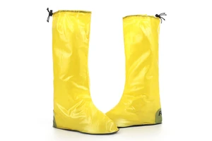 USA Direct Wholesale Unisex PVC Safety Rain Shoe Covers Outdoor Medical Use Foldable Tear-Resistant Reusable Washable Pull-On