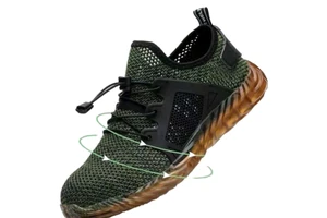 Summer Flying Large Mesh Safety Shoe Covers Woven Breathable Anti-Smash Anti-Stab Anti-Electric Elastic Band Closure for Labor