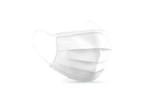 Disposable Protective Mask for Adults White Breathable Three-Layer Mouth Nose Mask Single Package for Men Women Medical Masks