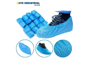 Premium Disposable Anti-Slip Waterproof Shoe Covers Non-Woven PE/PP Plastic Breathable Safety Shoes Protector