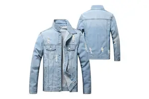 Modern Men Denim Jacket with Comfortable Sleeves and Strong Construction for Outdoor and Casual Occasions