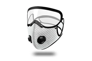 Facemask with Protective Shield Fashion Outdoor Cycling Masks and Eye Shield Sports Face Mask