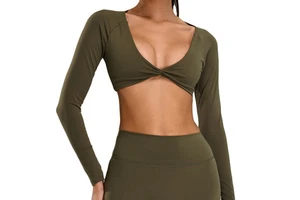 Women Hot-selling Long Sleeve Yoga Top Breathable Quick-dry Women Gym Wear Top for Outdoor