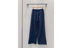 Wholsale High Quality 2026 Summer Elastic Waist Cotton Soft Casual Wide Leg Denim Women's Cargo Pants
