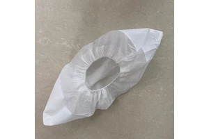 Disposable Surgery Safty Medical Anti slip Lab Safety PP Nonwoven PE Plastic Disposable Shoes Cover White