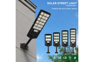 Factory Direct Sales 40W 60W 80W 100W 5730 LED Remote Control Solar Street Lamp All in One Solar Street Light