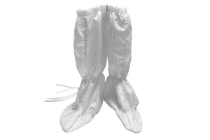 ALLESD Wholesale Stripe Design White Color Non-Slip ESD Boot Cover Antistatic Safety Boots ESD Shoe Cover