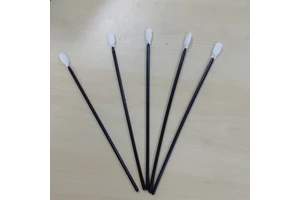 High Quality ESD Polyester Swabs Cotton Bud Cleanroom Use Polypropylene Handle Zhuojin SW-857B-ESD 160mm 100pcs/bag