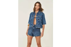 Factory Cheap Price Women's Vintage Summer Denim Jeans Shorts Set Customizable Breathable Comfortable Low Waist
