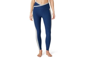 Yoga Leggings Stretch Fitness Gym Workout Pant Contrast Side Panel Slim Fit Activewear Running Training Breathable Athletic Wear