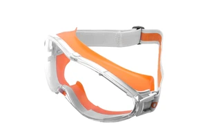 Wholesale Bulk Eye Protection Transparent Anti-Fog Anti-Scratch Dust-Resistant Plastic Frame Full-Frame Customized Logo Yellow