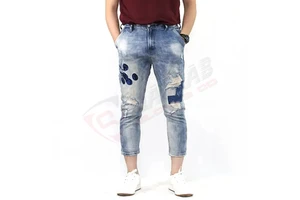 Customization-Embroidery Fashion Cotton-Outdoor New Style Denim Jeans Long-Short Pant Best Quality Man Jeans Pants For Men