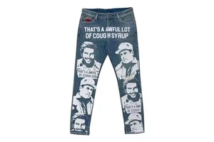 Men's Pants With Screen Printing Logos Embroidery Design Denim Pants Men's Trousers In Low MOQ High Quality Pant's