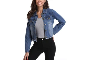 Factory Cheap Price Wholesale High Quality New Style Denim Jackets for Women Street Casual Jeans Jacket For Women