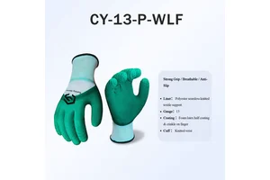 CY Construction Gloves Wholesale 13 Gauge Foam Latex Work Gloves Strong Gloves Industrial Safety Gloves