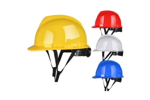 Construction Site V-Shaped ABS Hard Hat Earthquake-Resistant Anti- Smash Protective Hard Hat