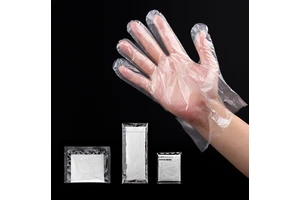 DISPOSABLE PE GLOVES Comfortable Thick Soft Durable Waterproof Food Grade Safe Food Handling Cooking Kitchen Cleaning Home Prep