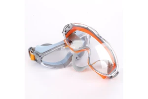 Fully Enclosed Outdoor Industrial Safety Goggles Dustproof Uncoated Impact-Resistant Riding Climbing PC Lens Full-Frame UV