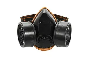 Industrial Anti-Dust Gas Mask Protective Respirator for Paint Chemical Spray Enhanced Visibility Black Model D0100HED3IG
