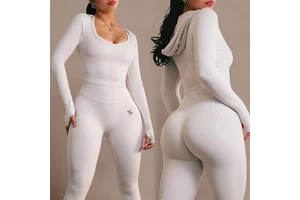 Custom Activewear Manufacturers Two Piece Yoga Matching Set Women Tummy Control Workout Gym Clothing Suit