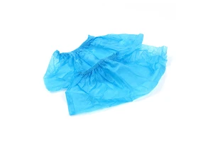Blue Dust-proof Overshoe with Size Custom Disposable Shoecover Protective Medical Anti-slip Shoe Covers Wholesale