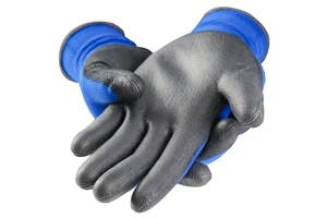 Safety Work Gloves Nylon Knitted Gloves Anti Static ESD Polyester PU Palm Coated PU Top Working Gloves for Cleaning Electronics