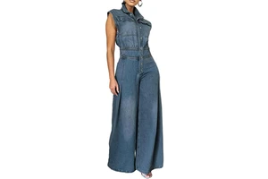 Women Casual Skinny Denim 2-Piece Suits Spring Summer Autumn Breathable Quick Dry 100% Cotton Button High Quality Wholesale