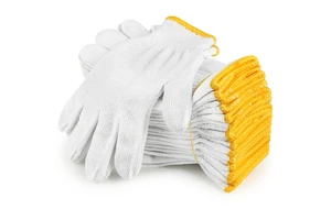 High Quality Men Women Knitted Labor Protection Gardening Safety White Cotton Hand Industrial Construction Work Gloves