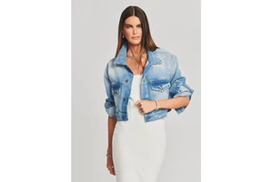 Customized Women's Denim Jackets Ladies Washed Jean Coats Cropped Denim Jackets Women