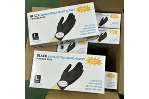 Custom Cheap Disposable Nitrile Gloves Black Blue Color Powder Free Nitrile Coated Work Hand Gloves Manufacturers